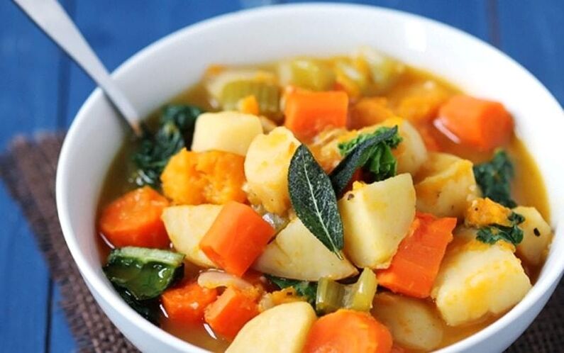 Vegetable stew - a simple and healthy dish in the menu of pancreatitis patients